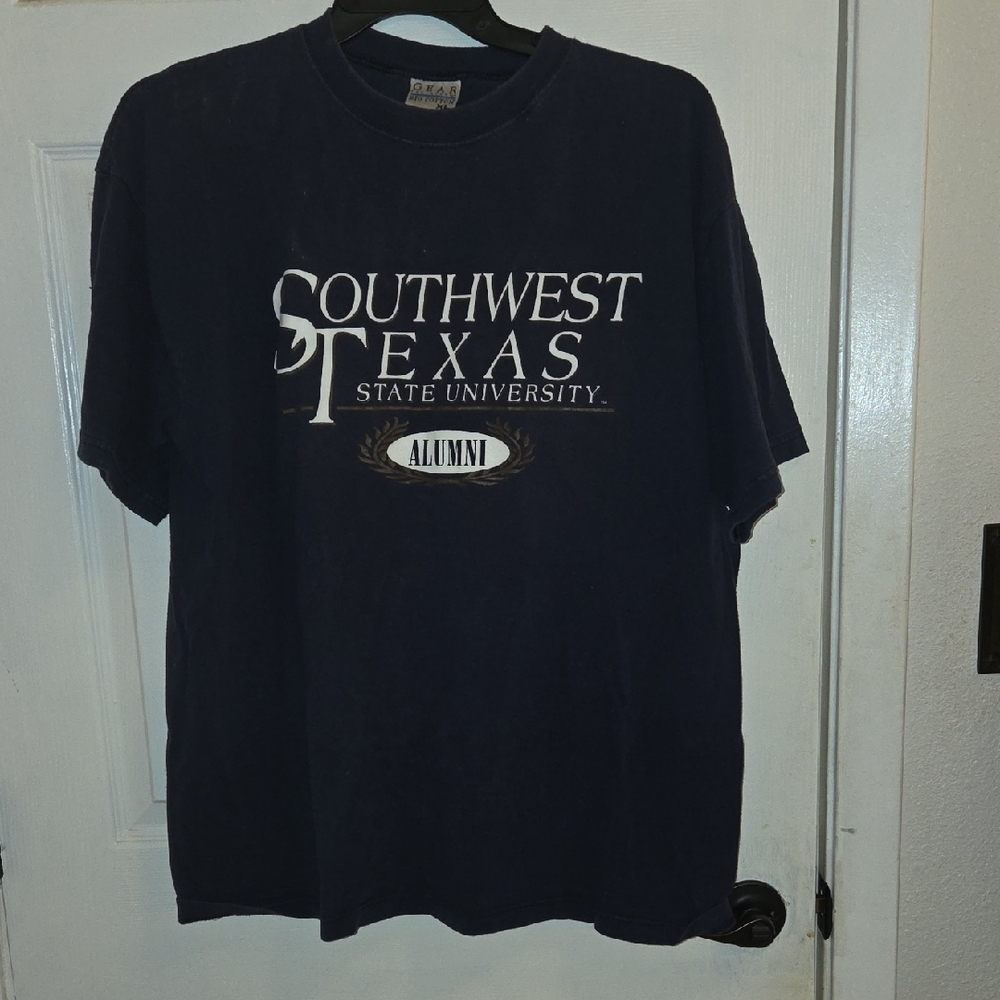 Southwest Texas State University Alumni Shirt - Navy